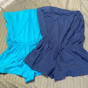 2 Swimsuit coverups, blue